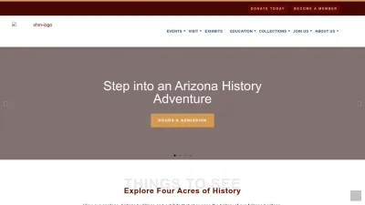 Screenshot preview of sharlothallmuseum.org