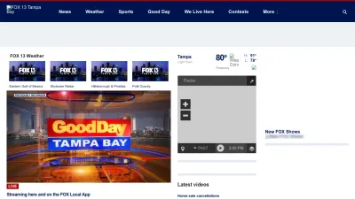 Screenshot preview of fox13news.com