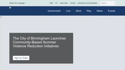 Screenshot preview of birminghamal.gov