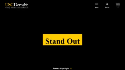 Screenshot preview of dornsife.usc.edu