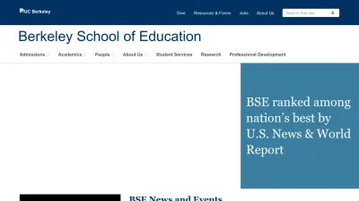 Screenshot of Bse.berkeley.edu