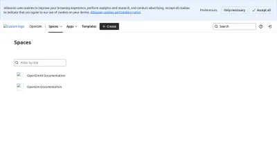 Screenshot preview of opensimconfluence.atlassian.net