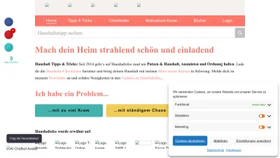 Screenshot of Haushaltsfee.de