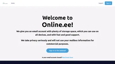 Screenshot preview of online.ee