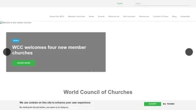 Screenshot preview of oikoumene.org