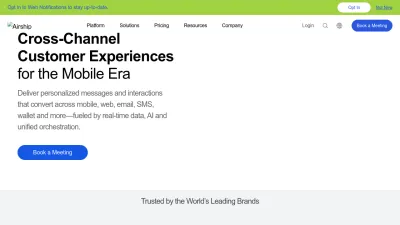 Screenshot preview of airship.com