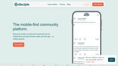 Screenshot preview of disciple.community