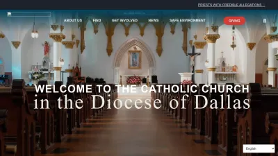 Screenshot preview of dallascatholic.org