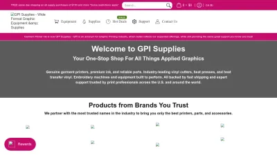 Screenshot preview of gpisupplies.com