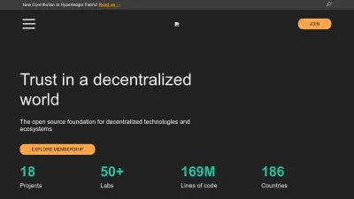 Screenshot of Lfdecentralizedtrust.org
