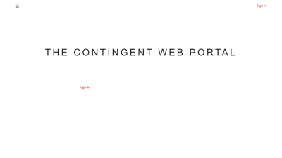 Screenshot preview of thecontingent.microsoftcrmportals.com