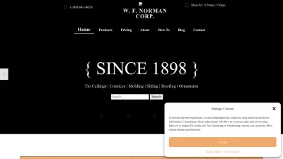 Screenshot preview of wfnorman.com
