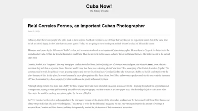 Screenshot preview of cubanow.net