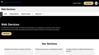 Screenshot preview of web.uccs.edu