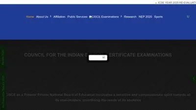 Screenshot preview of cisce.org