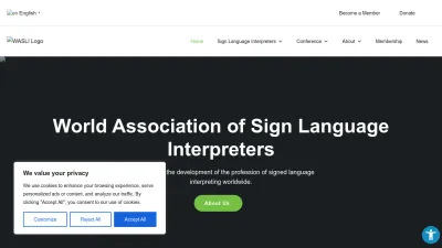 Screenshot preview of wasli.org