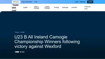 Screenshot preview of dublingaa.ie