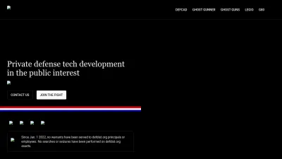 Screenshot preview of defdist.org