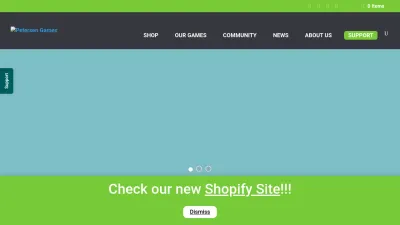 Screenshot preview of petersengames.com