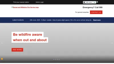 Screenshot preview of dwfire.org.uk