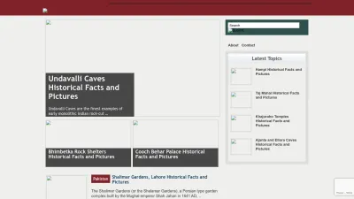 Screenshot preview of thehistoryhub.com