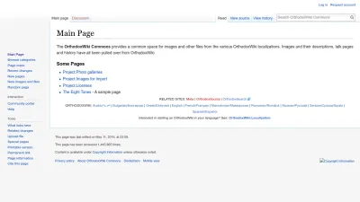 Screenshot preview of commons.orthodoxwiki.org