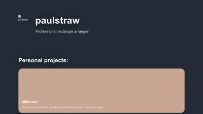 Screenshot preview of paulstraw.com