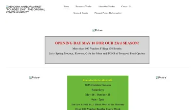 Screenshot preview of kenoshaharbormarket.com