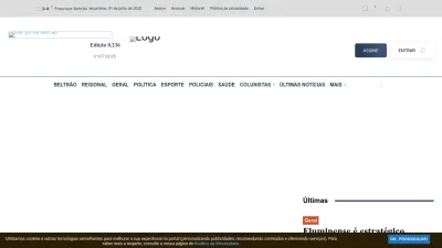 Screenshot preview of jornaldebeltrao.com.br