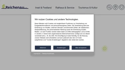 Screenshot preview of reichenau.de