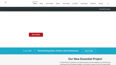 Screenshot preview of remember.org.au