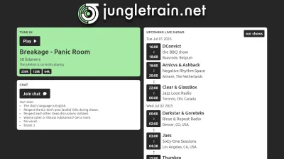 Screenshot preview of jungletrain.net