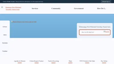 Screenshot preview of westwhiteland.org