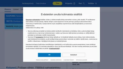 Screenshot preview of nokianuutiset.fi