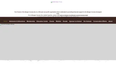 Screenshot preview of friendsofbergencountyzoo.org