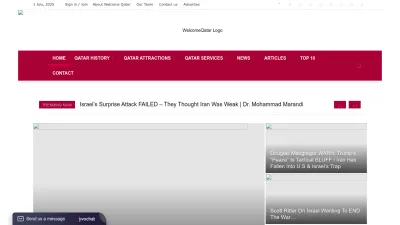 Screenshot preview of welcomeqatar.com