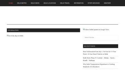 Screenshot preview of delhicapital.com