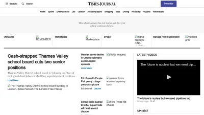 Screenshot preview of stthomastimesjournal.com