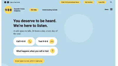 Screenshot preview of 988.ca