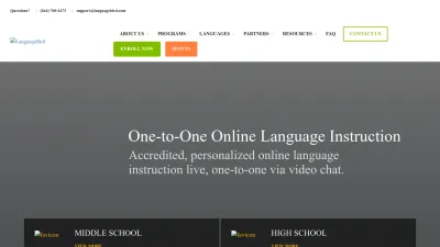 Screenshot preview of languagebird.com