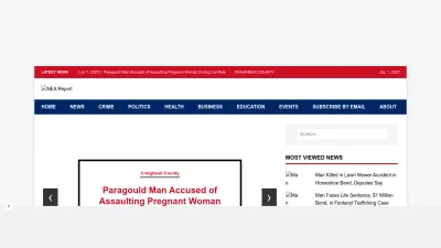 Screenshot preview of neareport.com