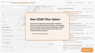Screenshot preview of zap.planning.nyc.gov