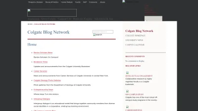 Screenshot preview of blogs.colgate.edu