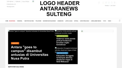 Screenshot preview of sulteng.antaranews.com