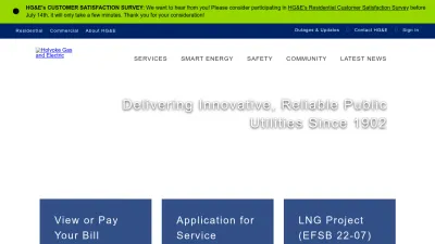 Screenshot preview of hged.com