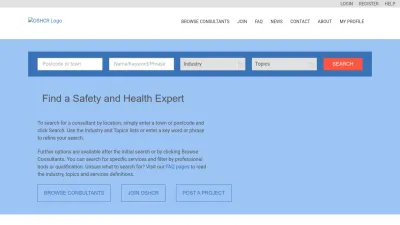 Screenshot preview of oshcr.org