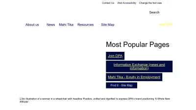 Screenshot preview of dpa.org.nz
