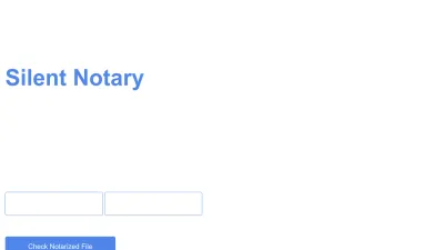 Screenshot preview of silentnotary.com