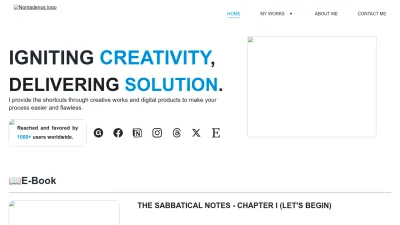 Screenshot preview of nomadenos.com
