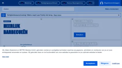 Screenshot preview of makro.nl